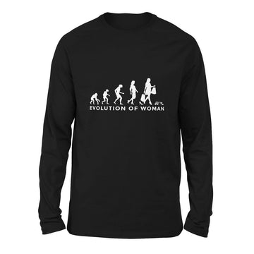 Female Evolution Men/Unisex Drop Shoulder Sweatshirt in Black color